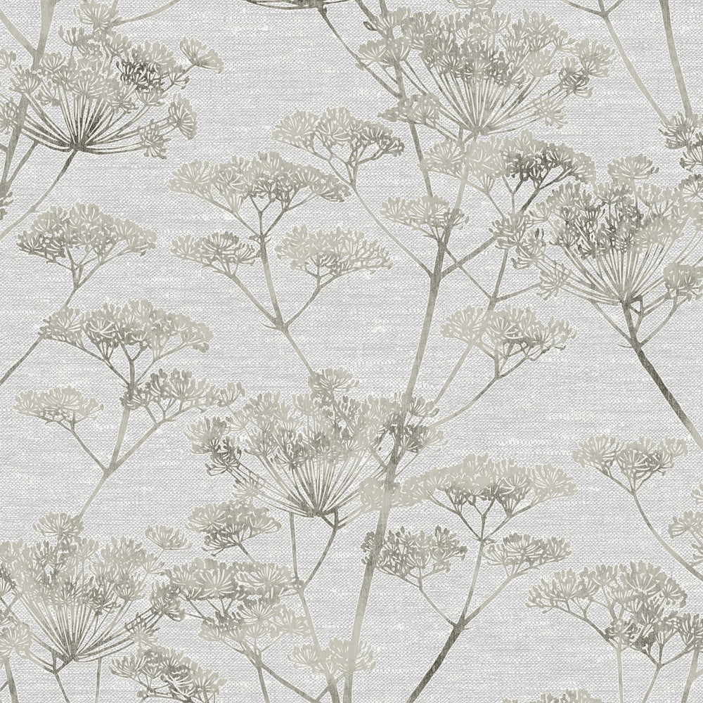 Serene Seed Head Grey Wallpaper | Boutique Collection | 119968