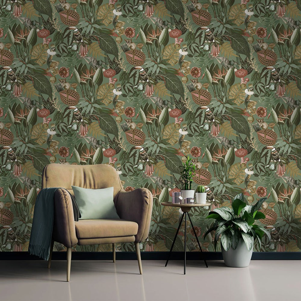 Wonderland Sage Wallpaper  | Holden Wallcoverings | 13401