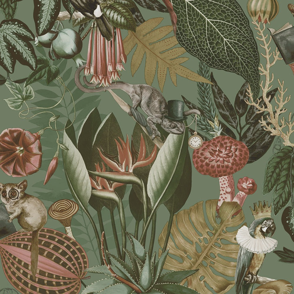 Wonderland Sage Wallpaper  | Holden Wallcoverings | 13401