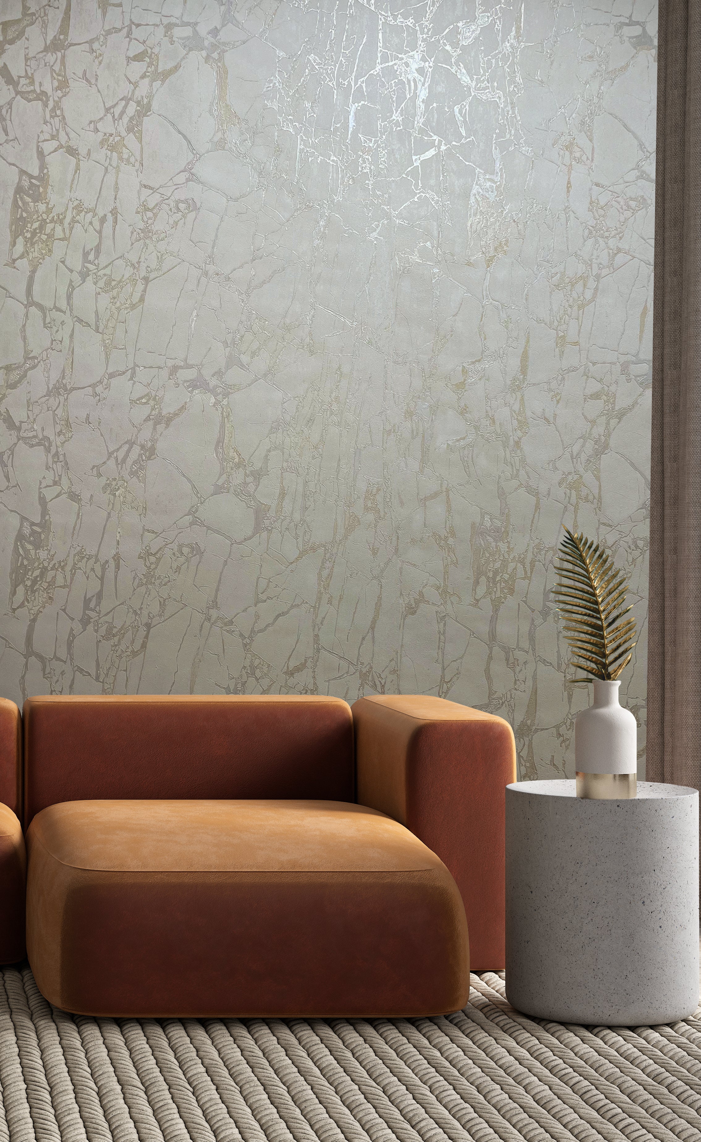 Enzo Ivory Marble Wallpaper | Rasch | 538137