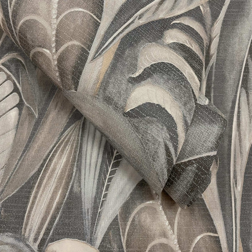 Raffia Charcoal Wallpaper | Holden Wallcoverings | 65942