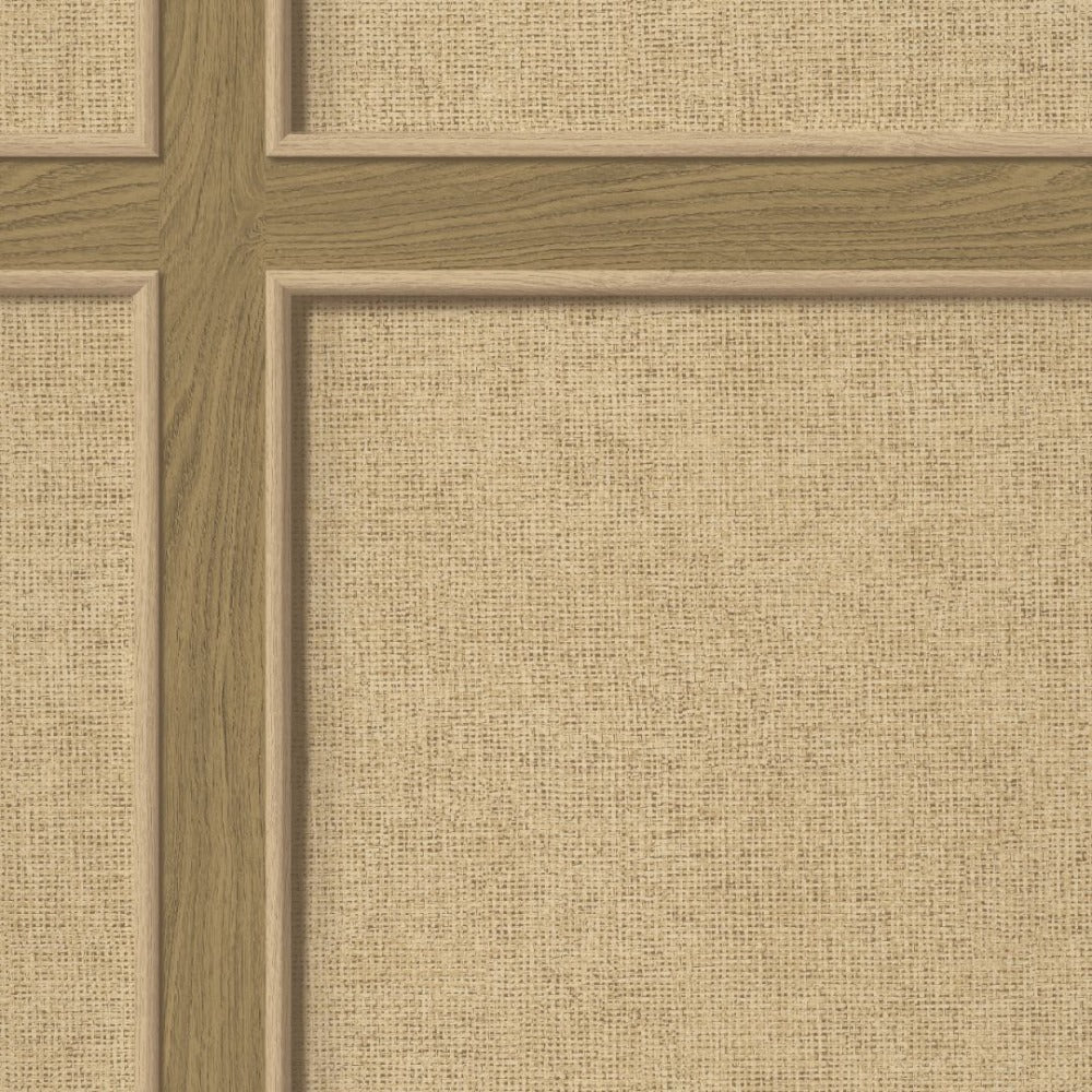 Bevelled Panel Neutral Wallpaper | Rasch Wallcoverings | 285795Bevelled Panel Walnut Wallpaper | Rasch Wallcoverings | 285795