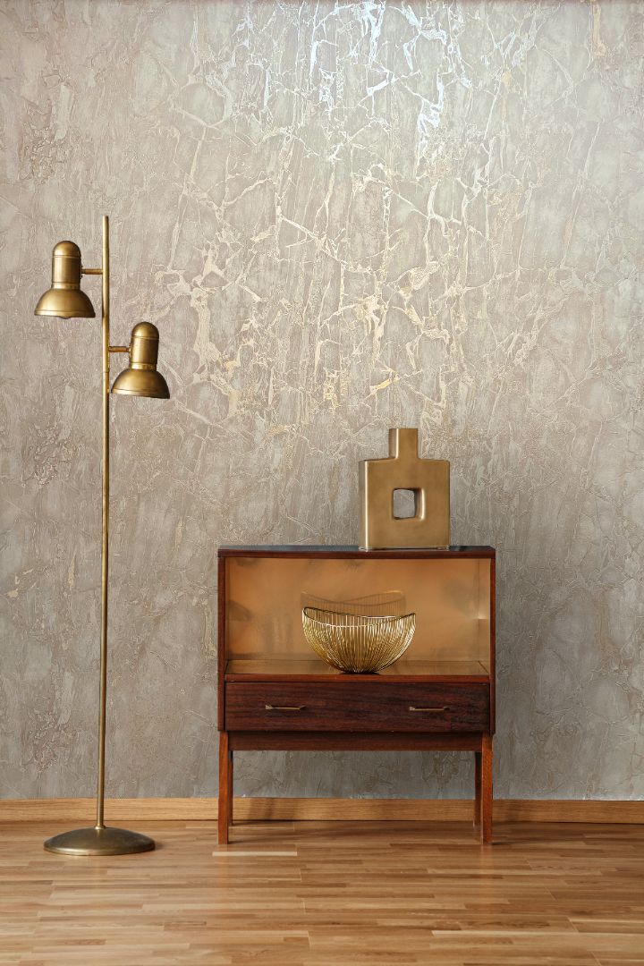 Enzo Taupe Marble Wallpaper | Rasch | 538120