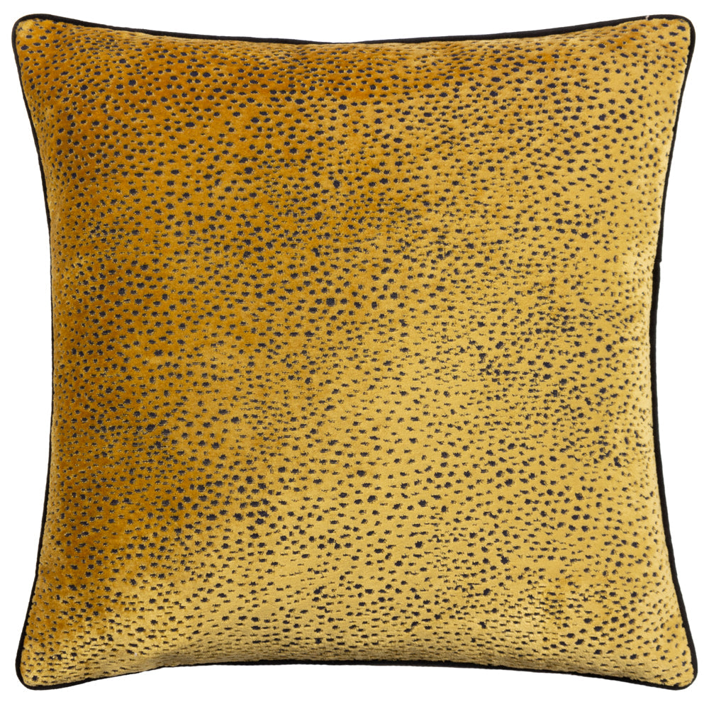Estelle Spotted Cushion Gold/Black !