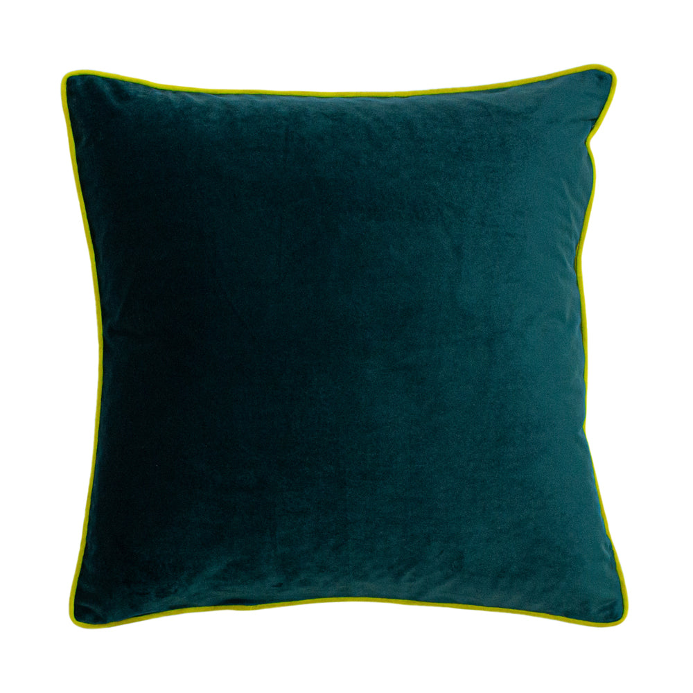 Gemini Double Piped Cushion Teal | Feather Filled | Riva Home