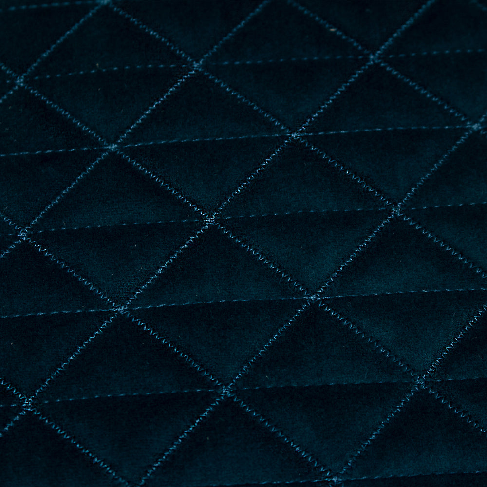 Quartz Quilted Cushion Teal/Jaffa | Feather Filled | Riva Home