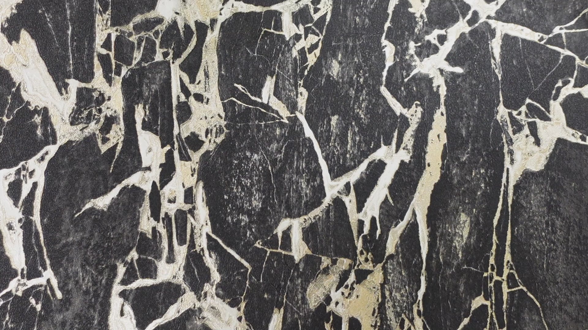 Enzo Marble Wallpaper Black and Gold