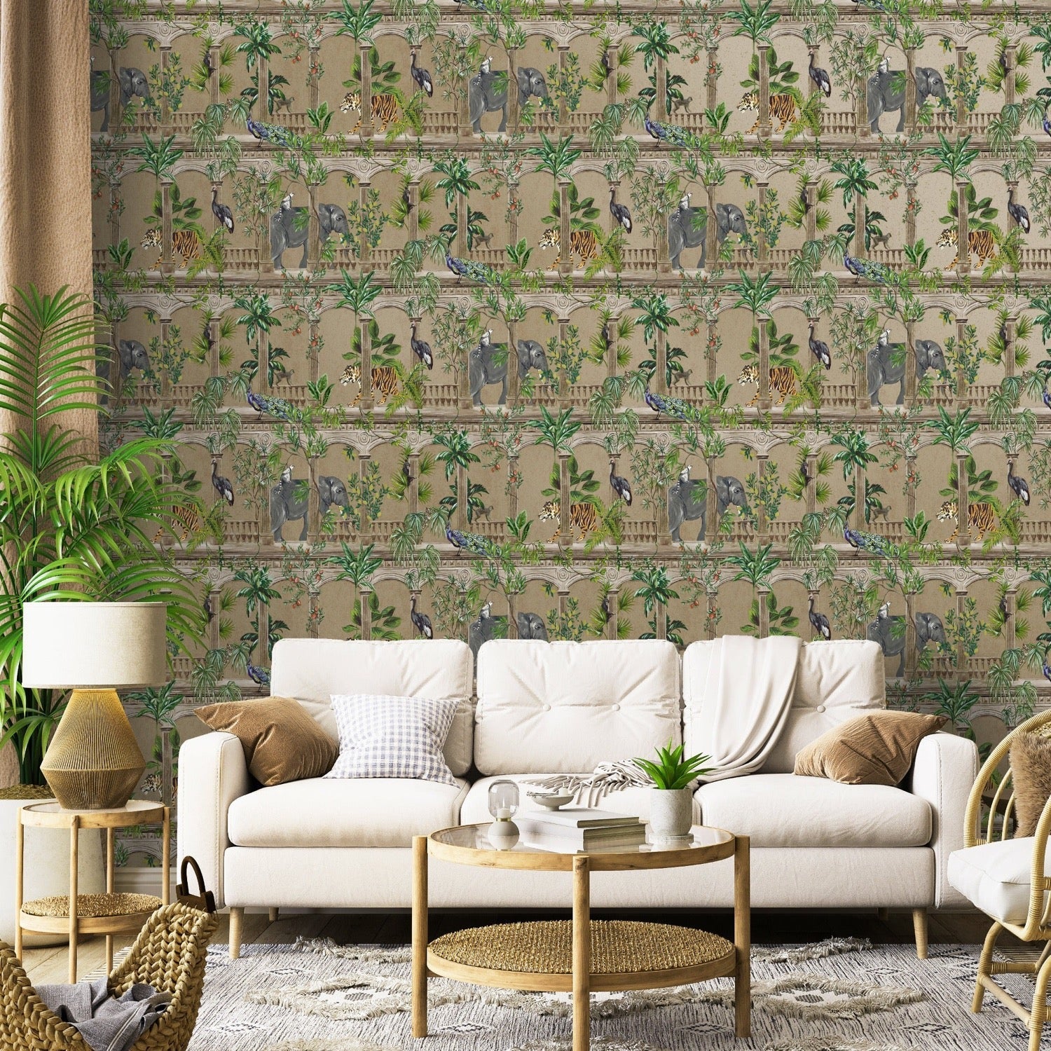 Animal Arches Gold Wallpaper | WonderWall by Nobletts