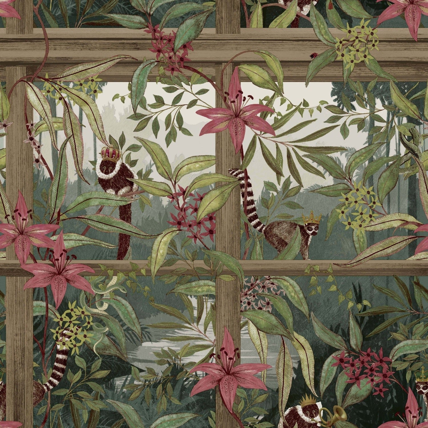 Tropical Window Wallpaper | WonderWall by Nobletts