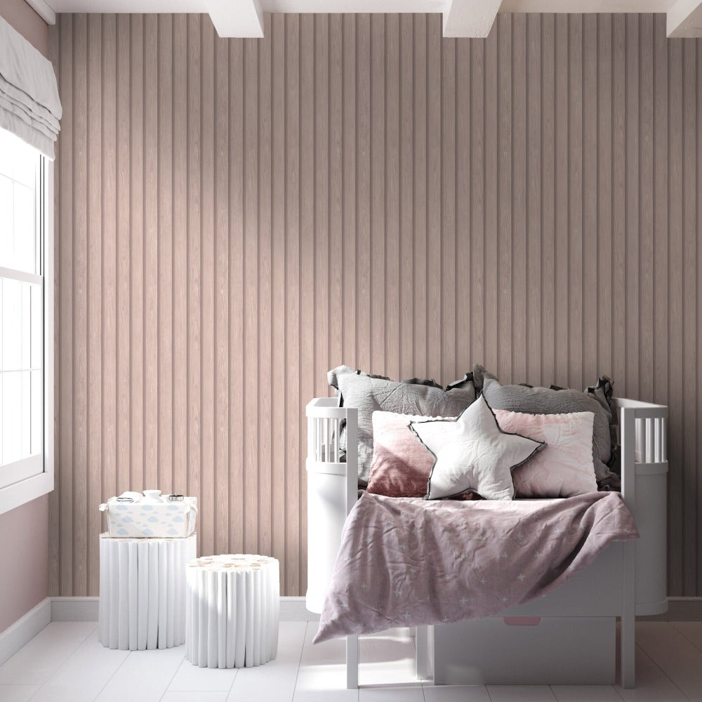 Wood Slat Pink | Holden Décor Wallpaper | 13301
