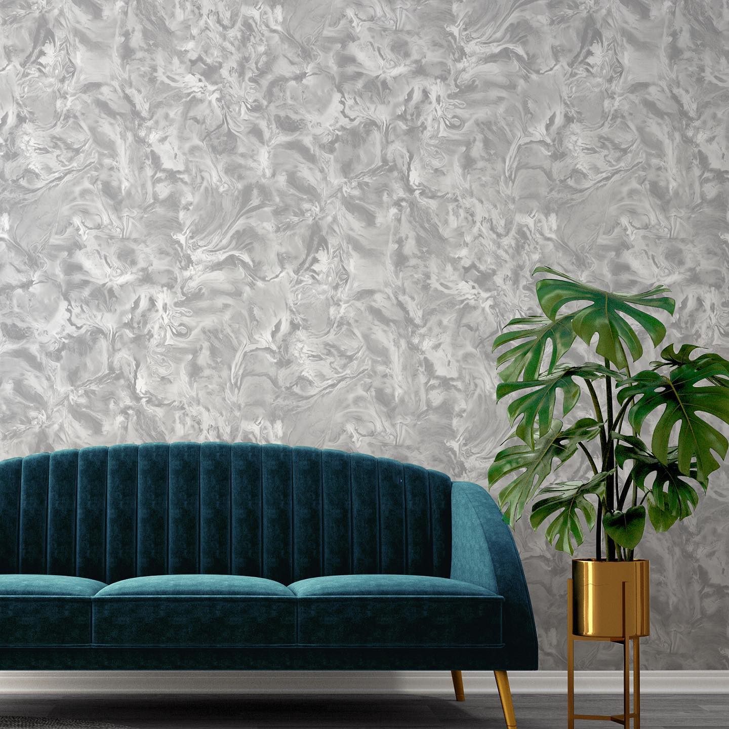 Lusso Marble Silver Wallpaper | WonderWall by Nobletts | #Variant SKU# | Belgravia