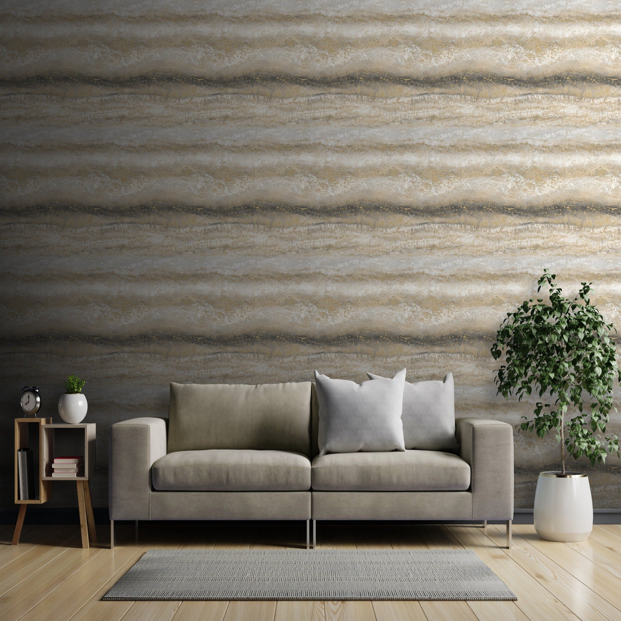 Semper Marble Gold Wallpaper | WonderWall by Nobletts