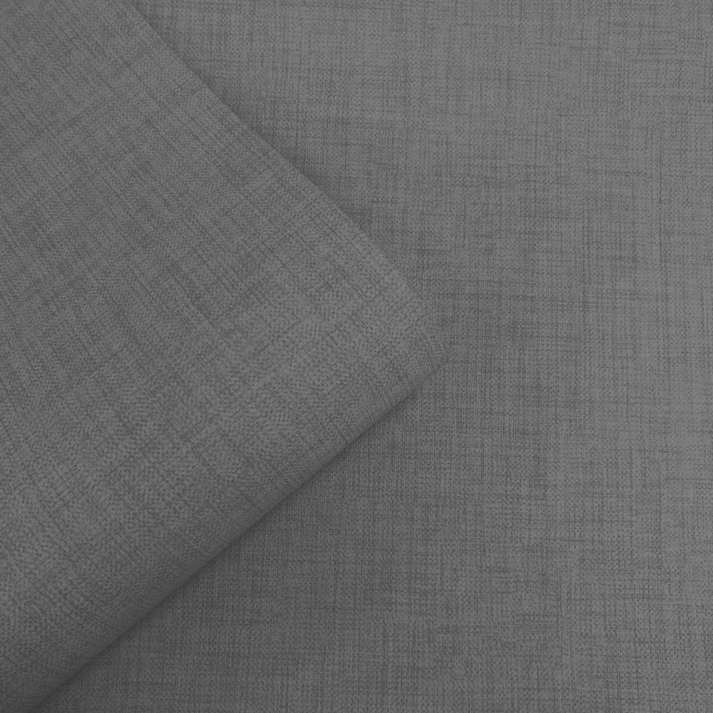 Hessian Textured Wallpaper - Cambric Charcoal Wallpaper | 196306