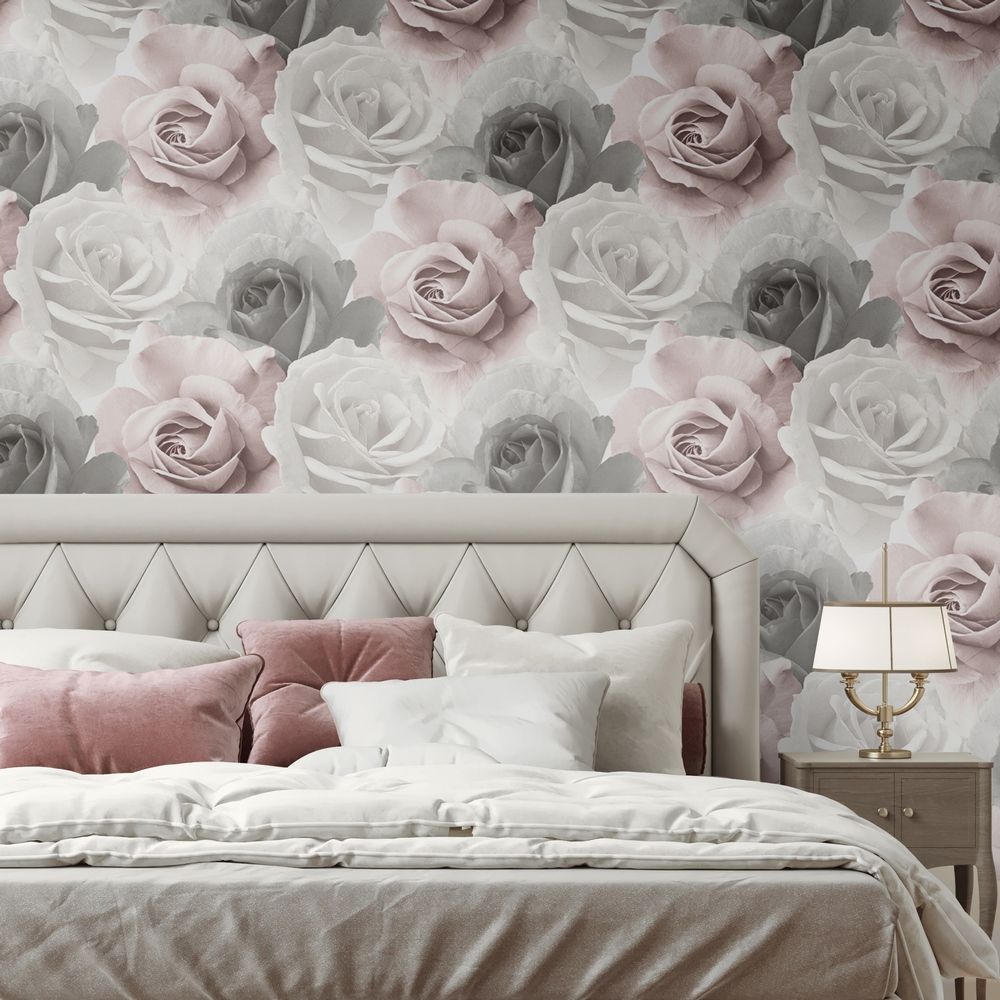 Rhoda Rose Pink Wallpaper