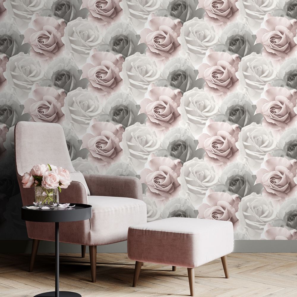 Rhoda Rose Pink Wallpaper