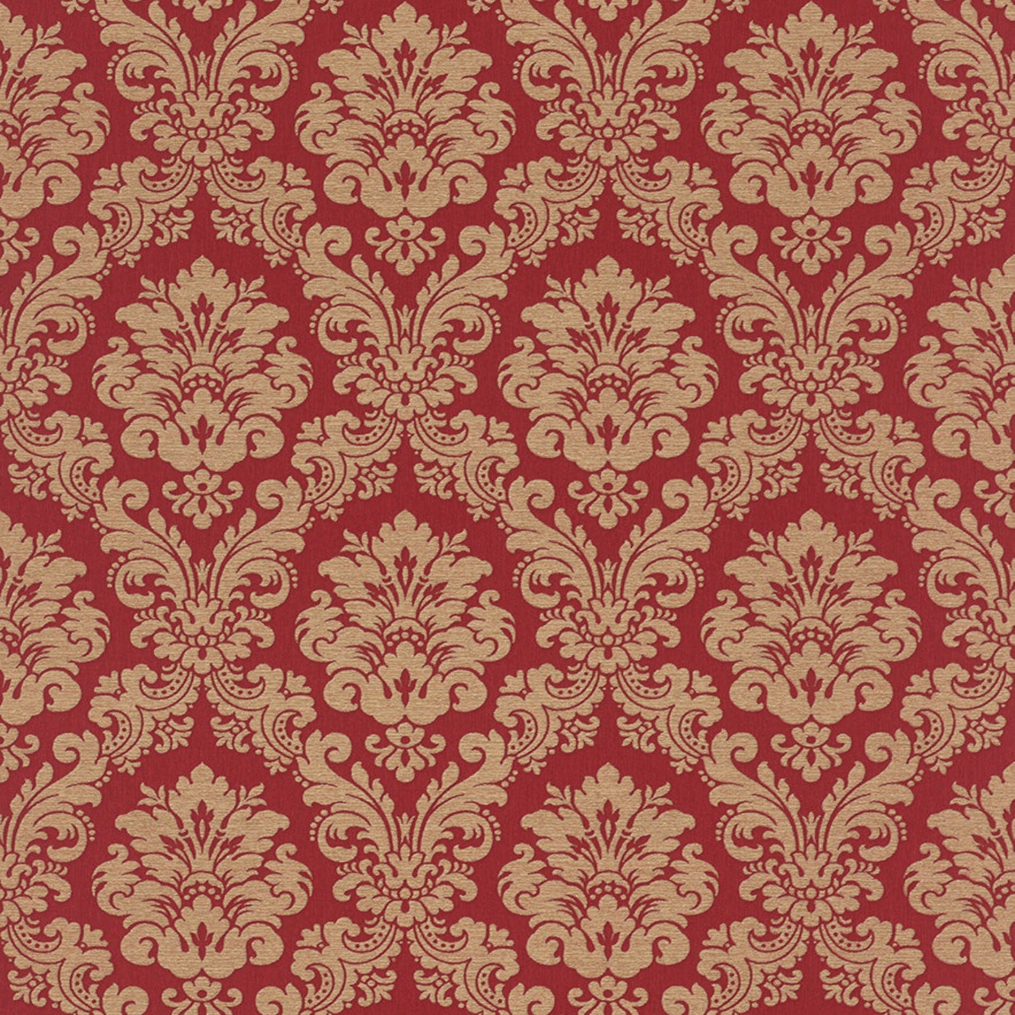 Trianon Damask Red / Gold | WonderWall by Nobletts
