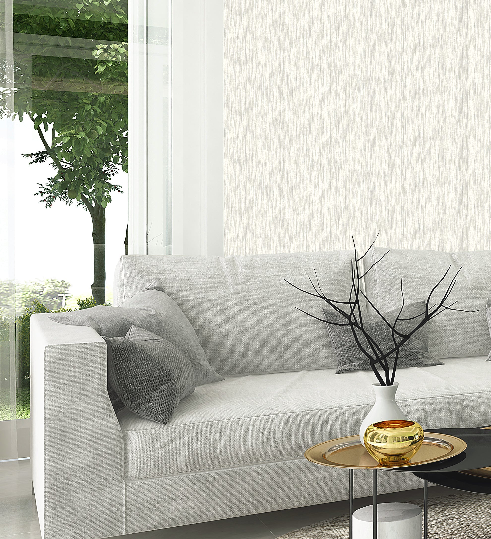 Amara Texture Cream Wallpaper | WonderWall by Nobletts | #Variant SKU# | Belgravia