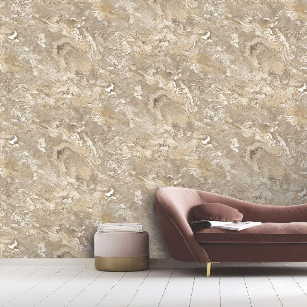 Serafina Marble Beige Wallpaper | Rasch Wallcoverings | 535099 