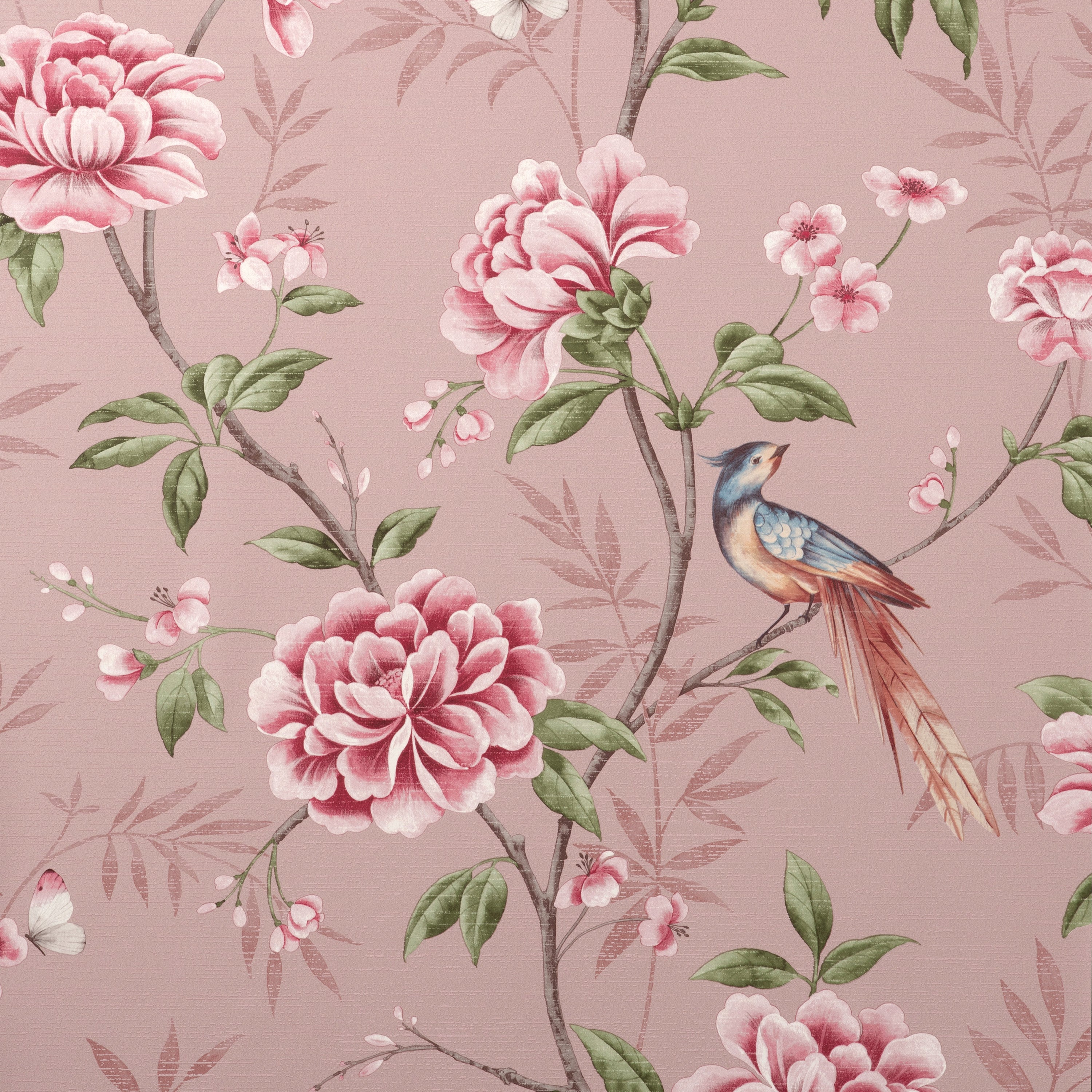 Akina Floral Blush | Fine Decor Wallpaper | M1726