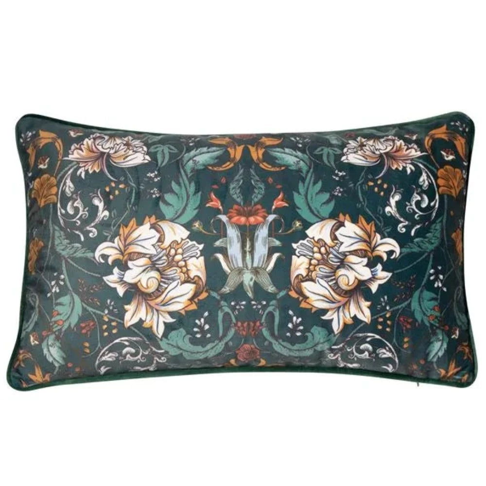 Rectangular Floral Print Cushion - Whistledown Floral 30x50 | Malini