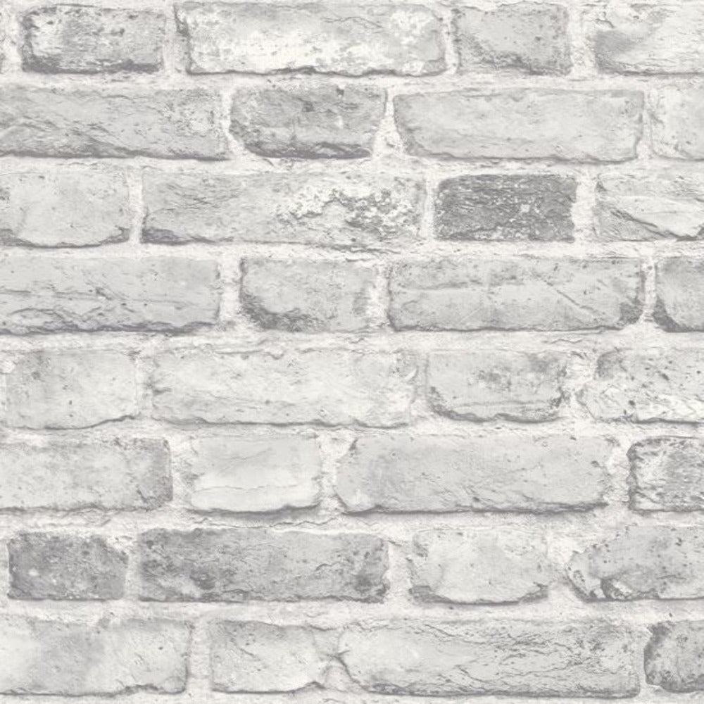 Vintage Brick Grey Wallpaper | Grandeco Wallpaper | A28903