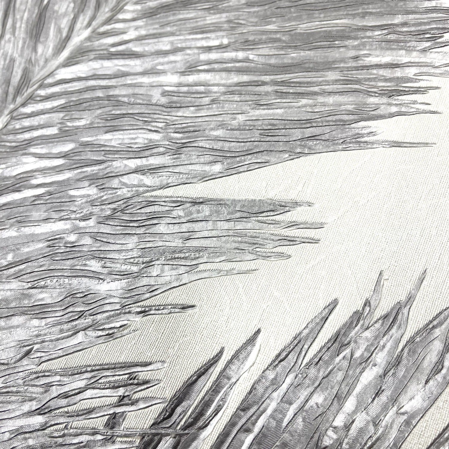 Alessia Leaf Silver/Grey Wallpaper | WonderWall by Nobletts | #Variant SKU# | Belgravia