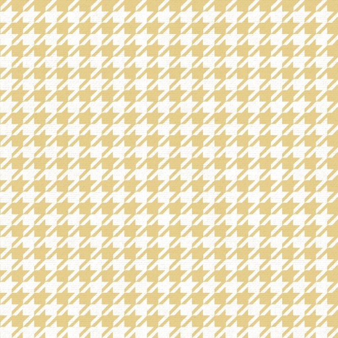 Houndstooth Yellow/White | Muriva Wallpaper 179503 | WonderWall