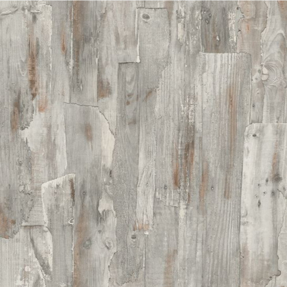 Distressed Wood Wallpaper - Ciara Driftwood Grey | A62801